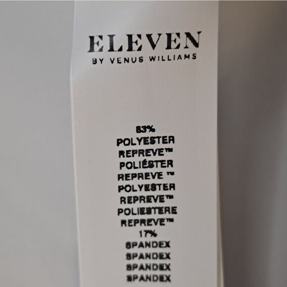 EleVen by Venus Williams fallen petals wrap long sleeve top White NWT. - Picture 7 of 8